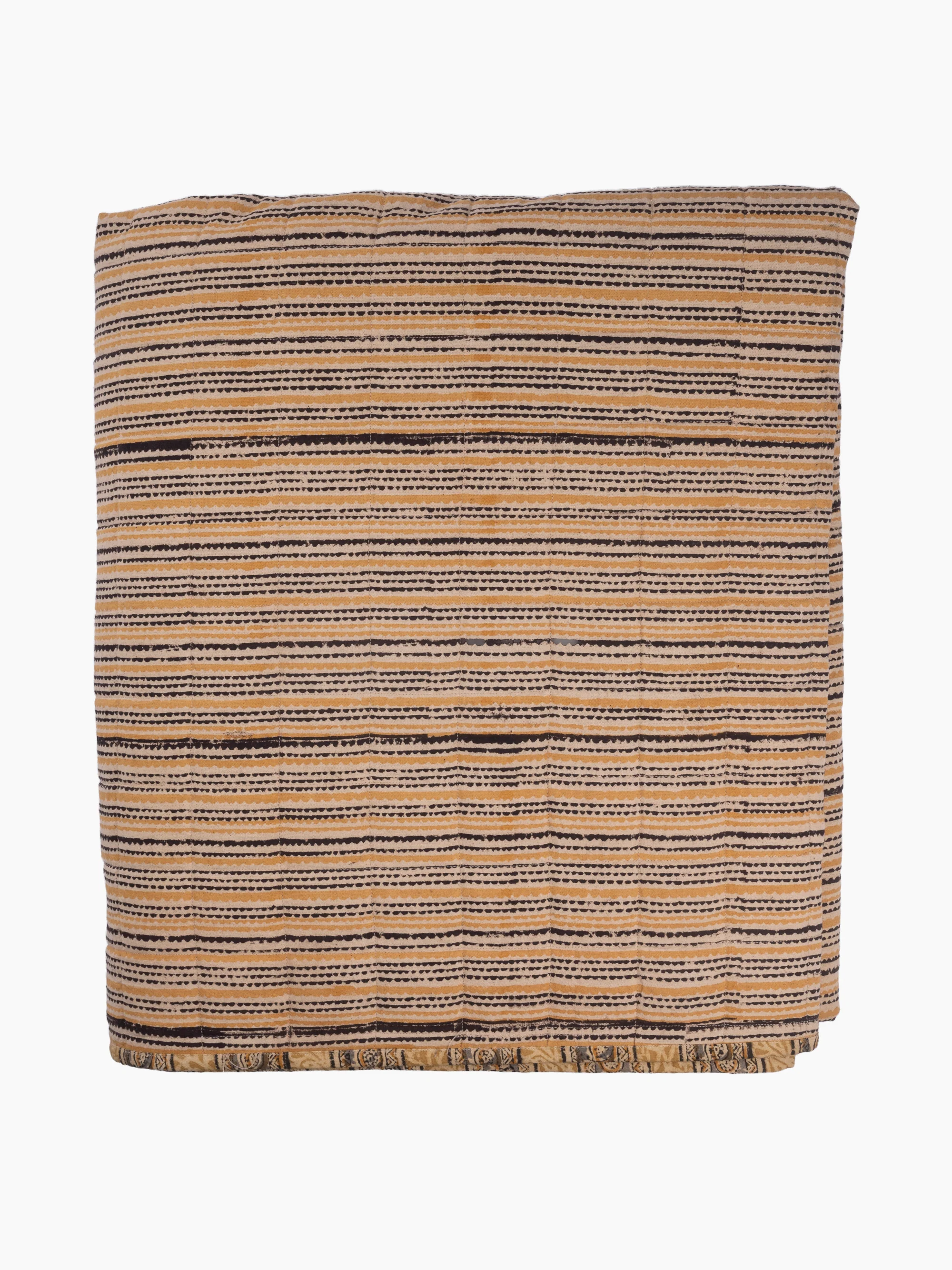 Anika Hand Block Printed Coverlet | Amalfi - Image 3