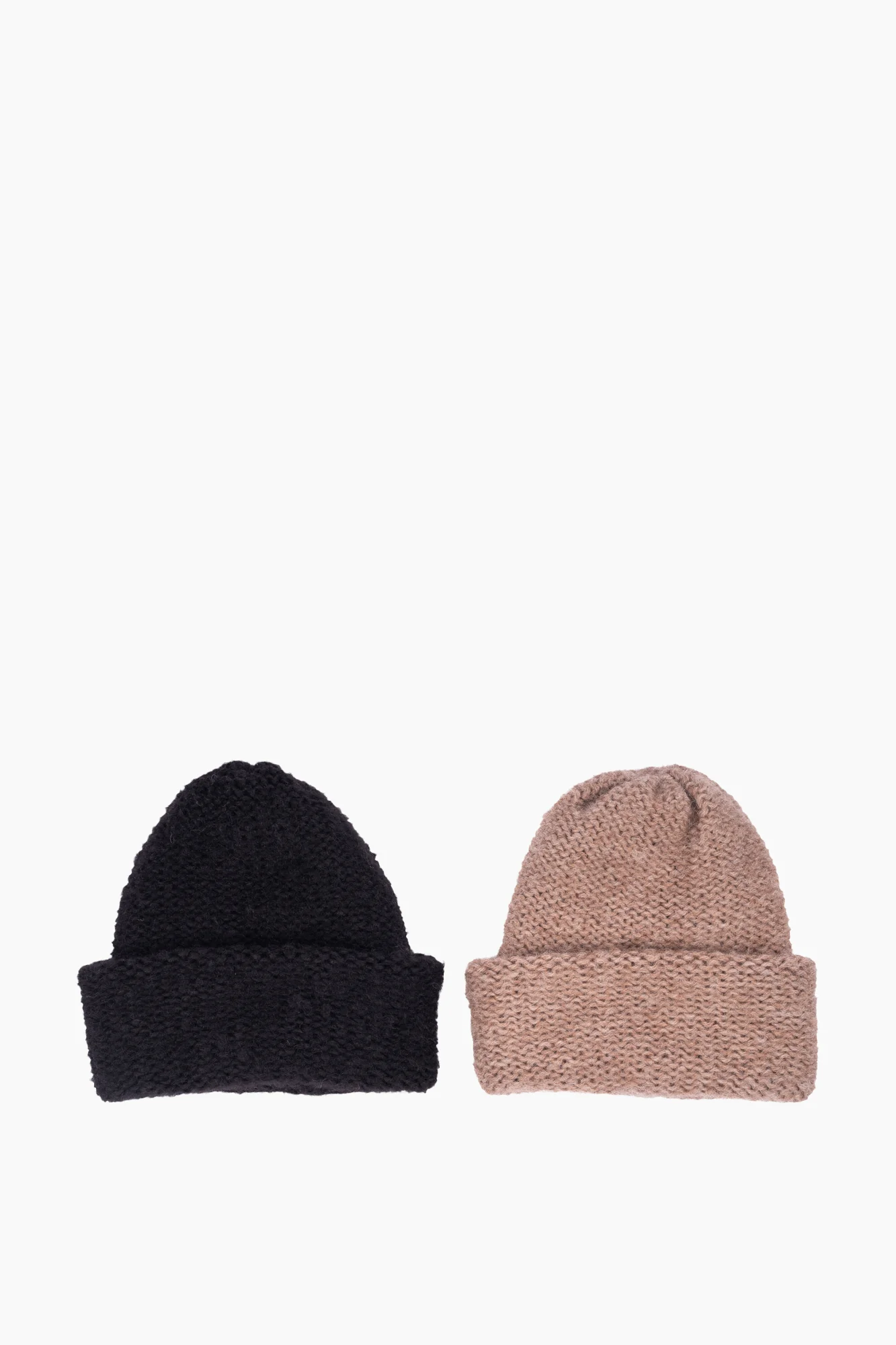 Baby Alpaca Mix Purl Stitch Beanie | 2 Colors - Image 3