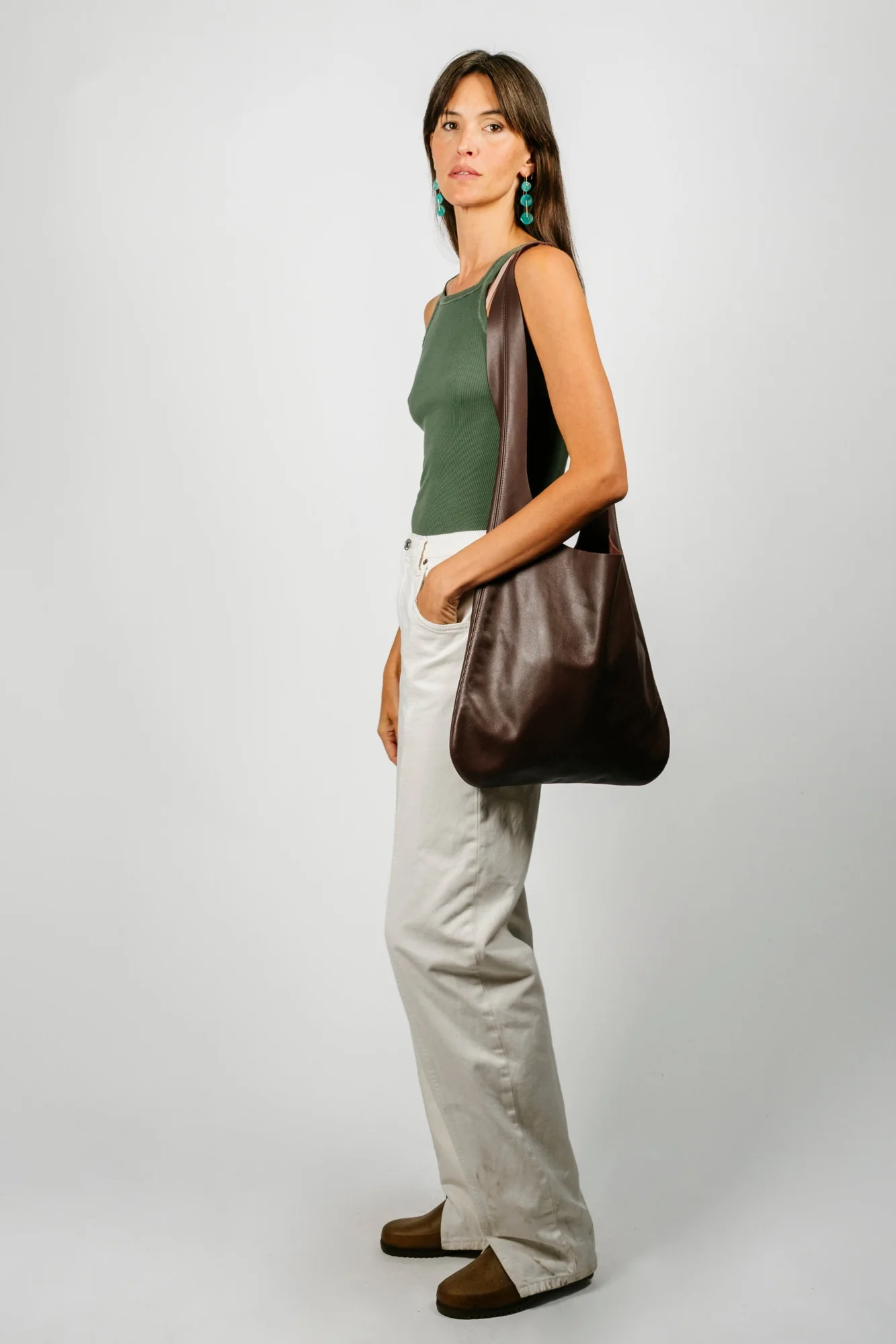 Bordeaux Leather Tote - Image 4
