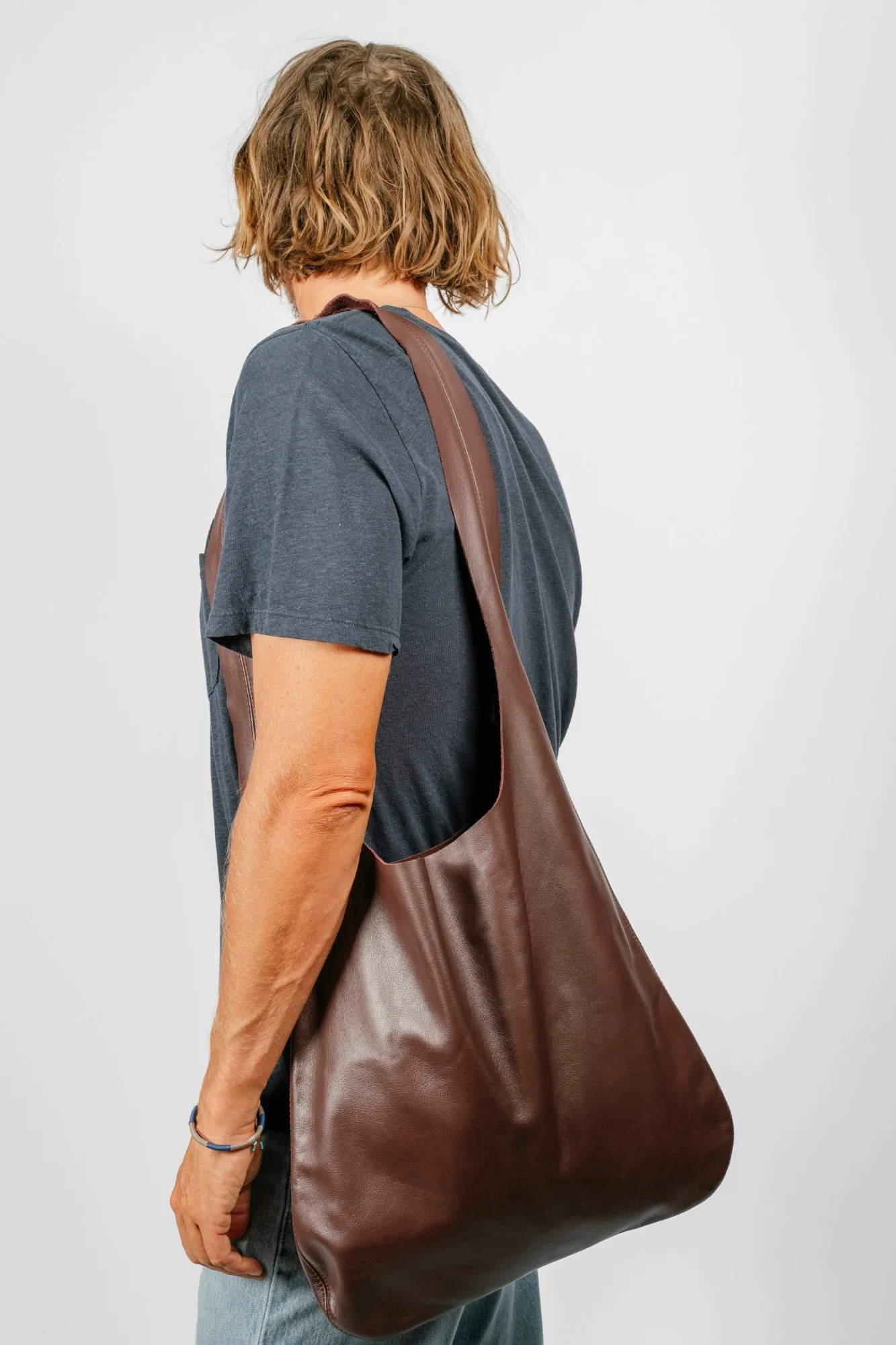 Bordeaux Leather Tote - Image 6
