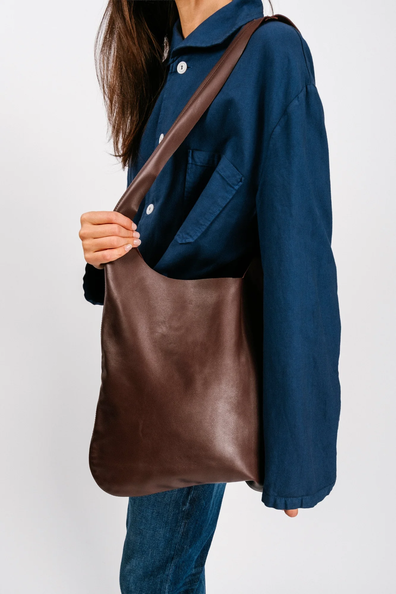 Bordeaux Leather Tote - Image 8