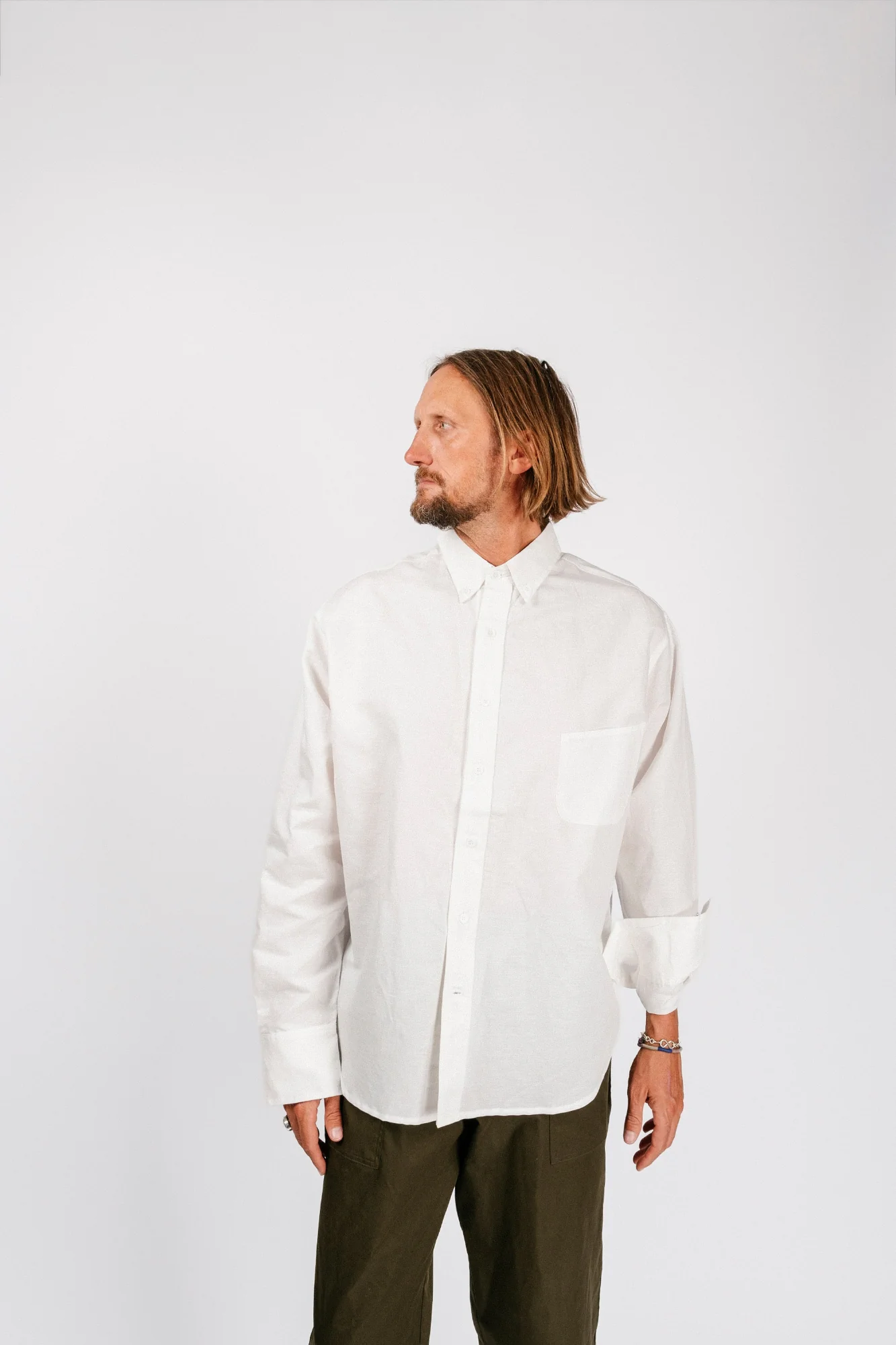 Catalina Button Down Shirt | Washed White - Image 12