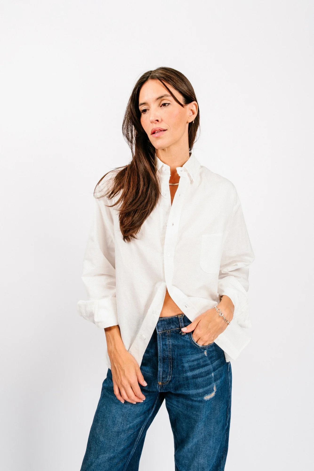 Catalina Button Down Shirt | Washed White - Image 4