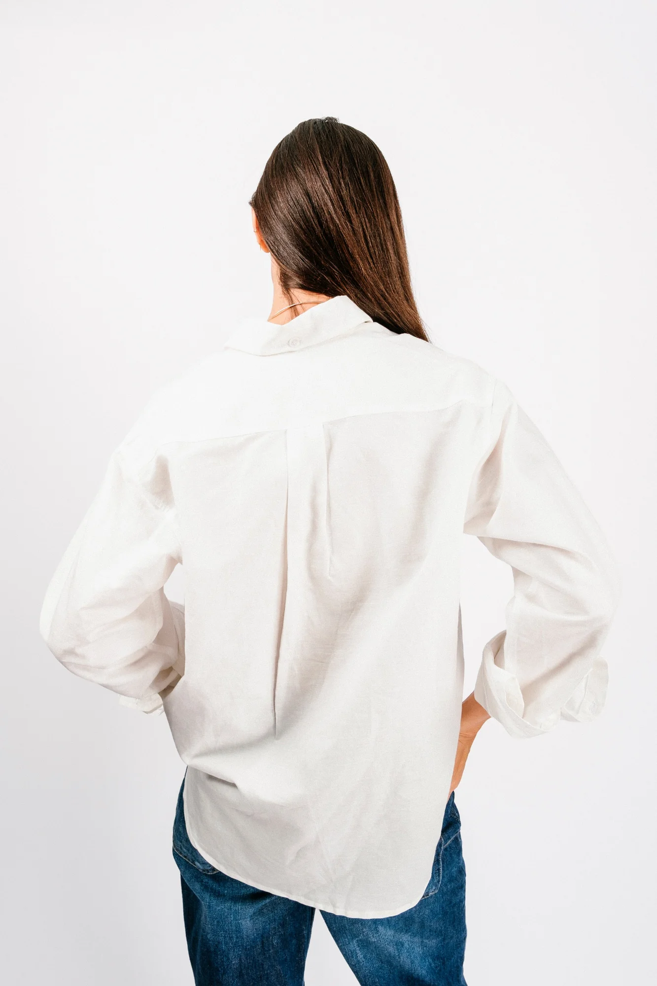 Catalina Button Down Shirt | Washed White - Image 5