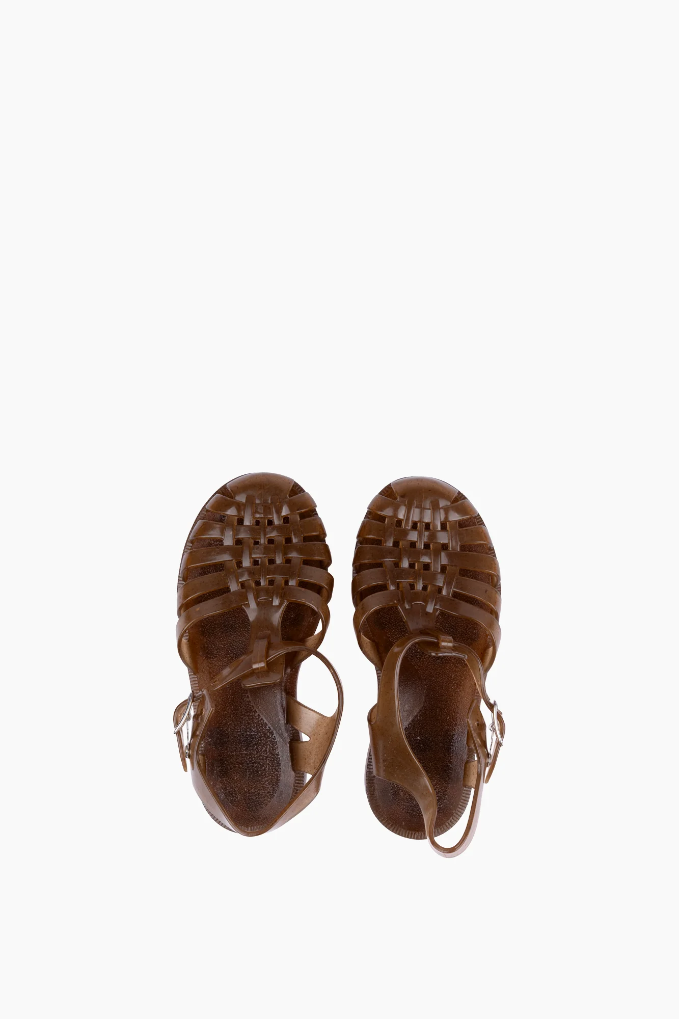 Children's French Recycled Hemp Fisherman Sandals in Sepia - Image 8