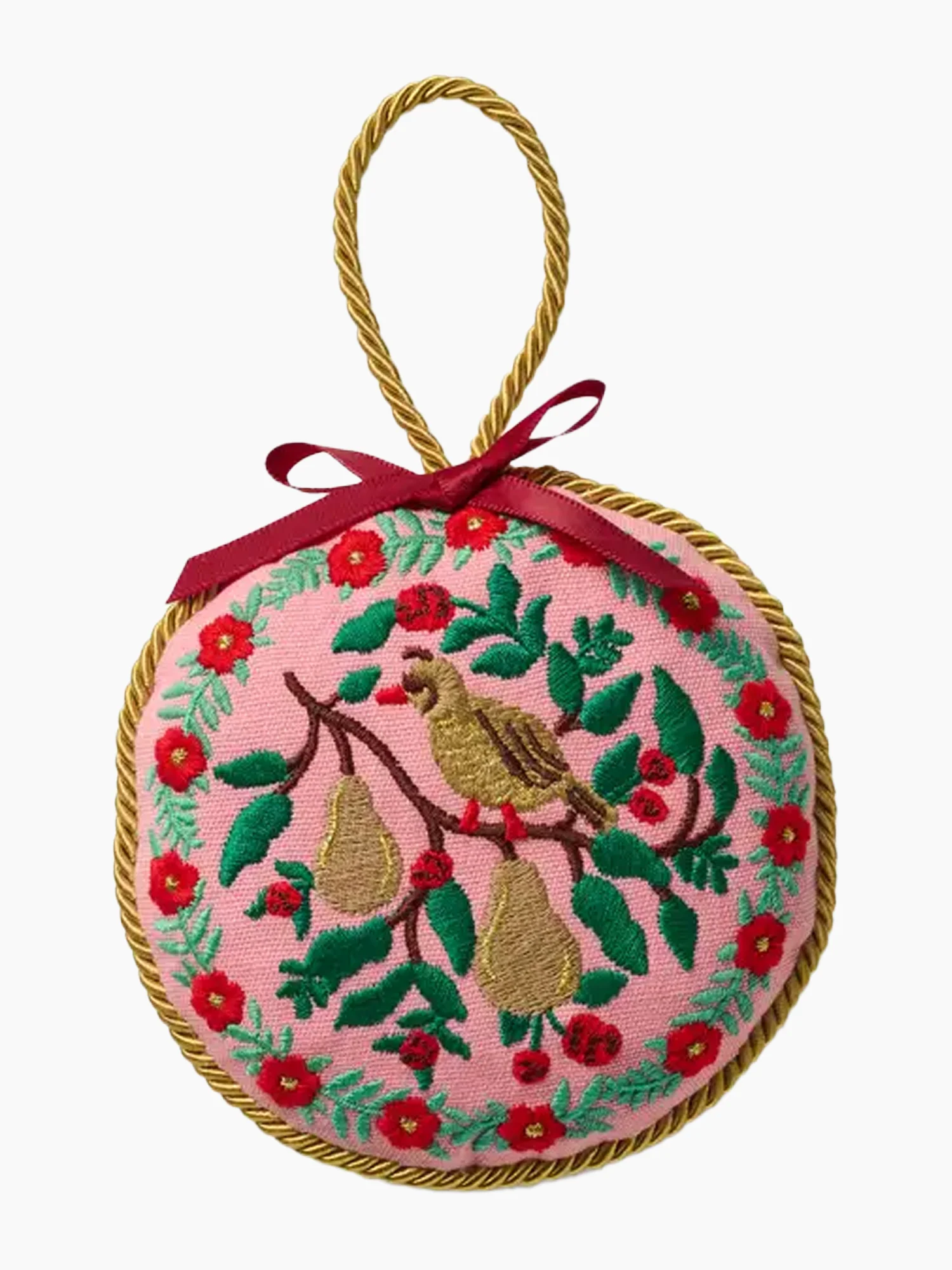 Christmastide Embroidered Ornament Set - Image 3