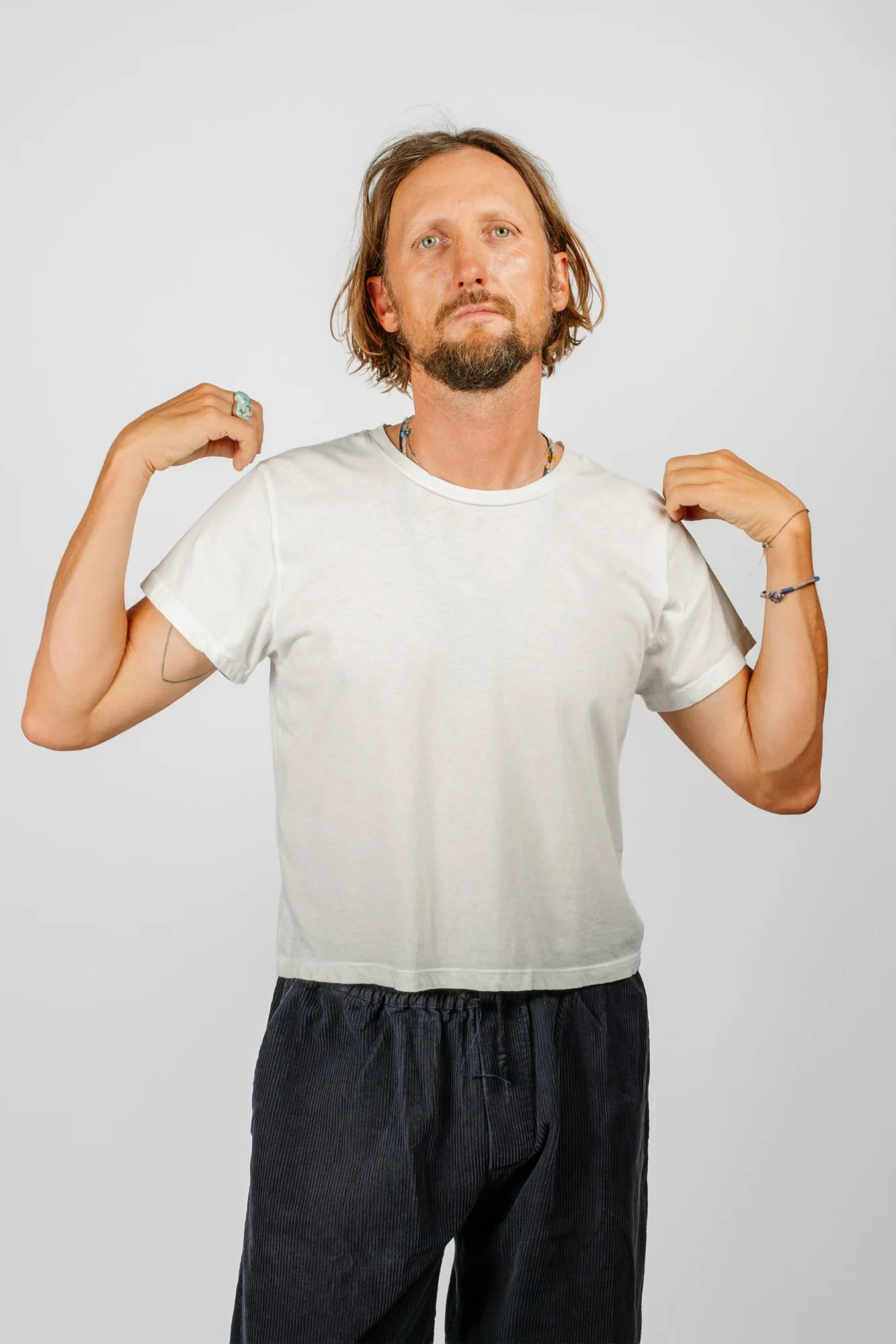 Cropped Ojai Tee | Washed White - Image 6