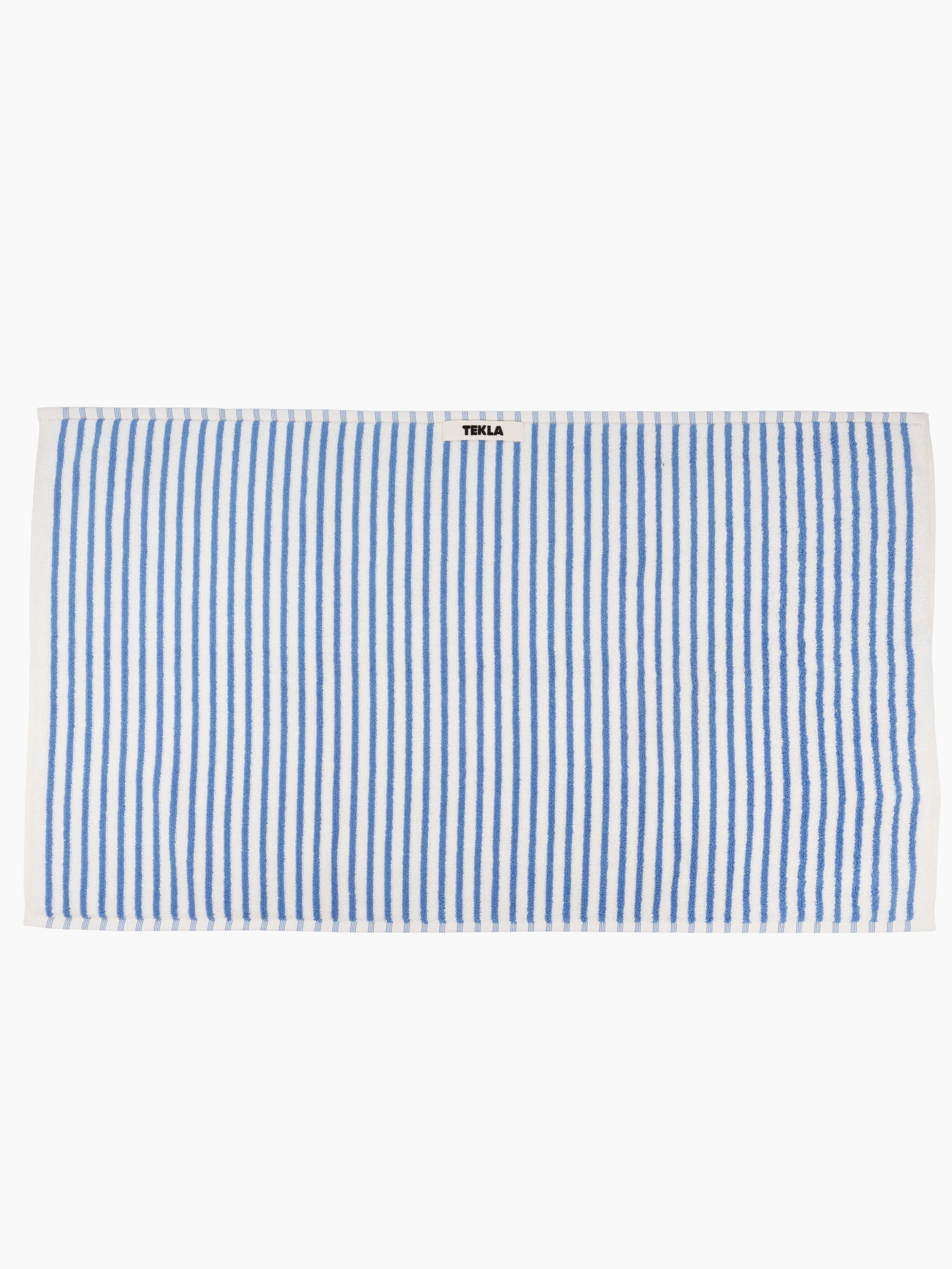 Organic Cotton Striped Towels & Bath Mat | Coastal - Image 10