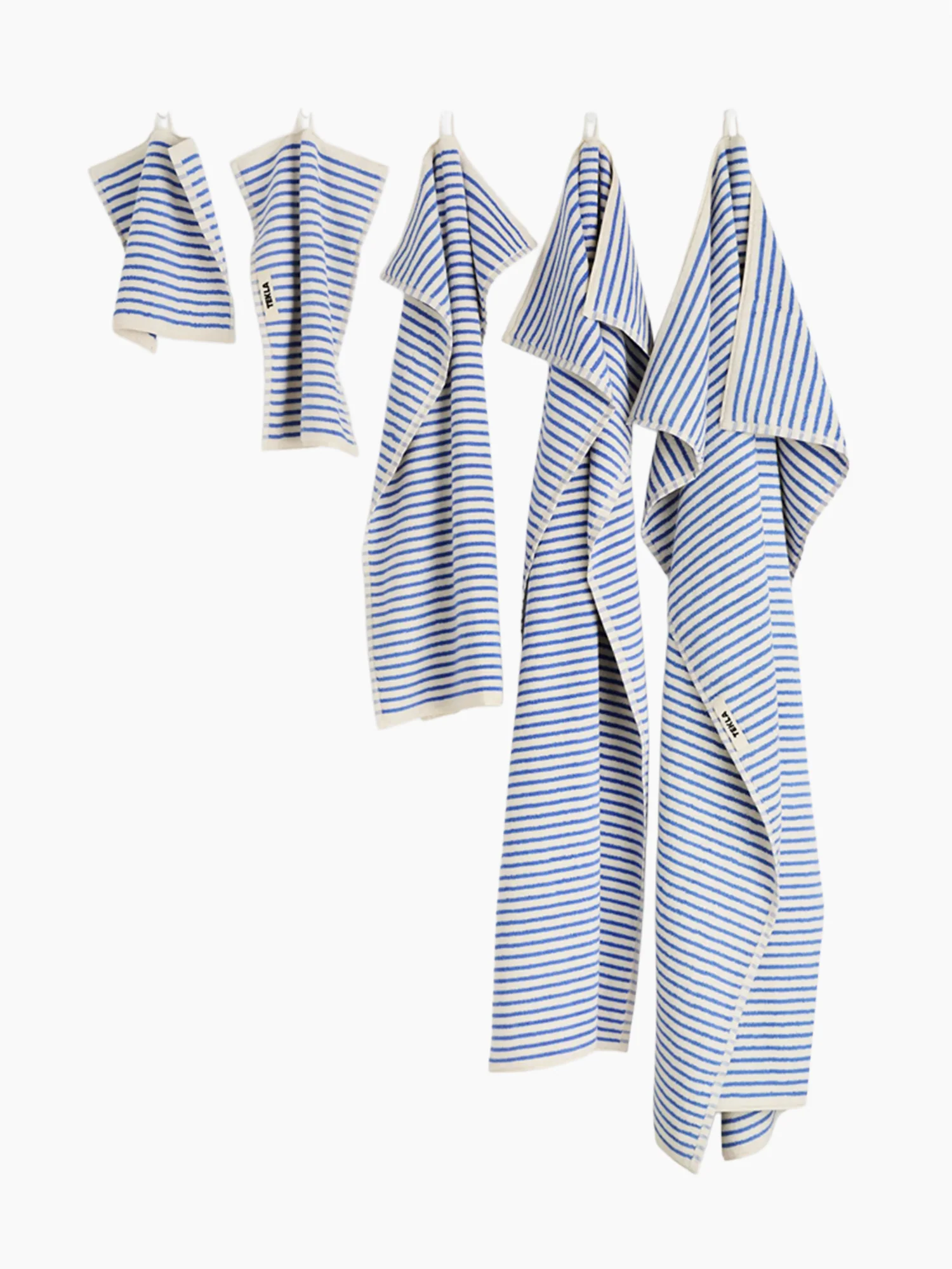 Organic Cotton Striped Towels & Bath Mat | Coastal - Image 3