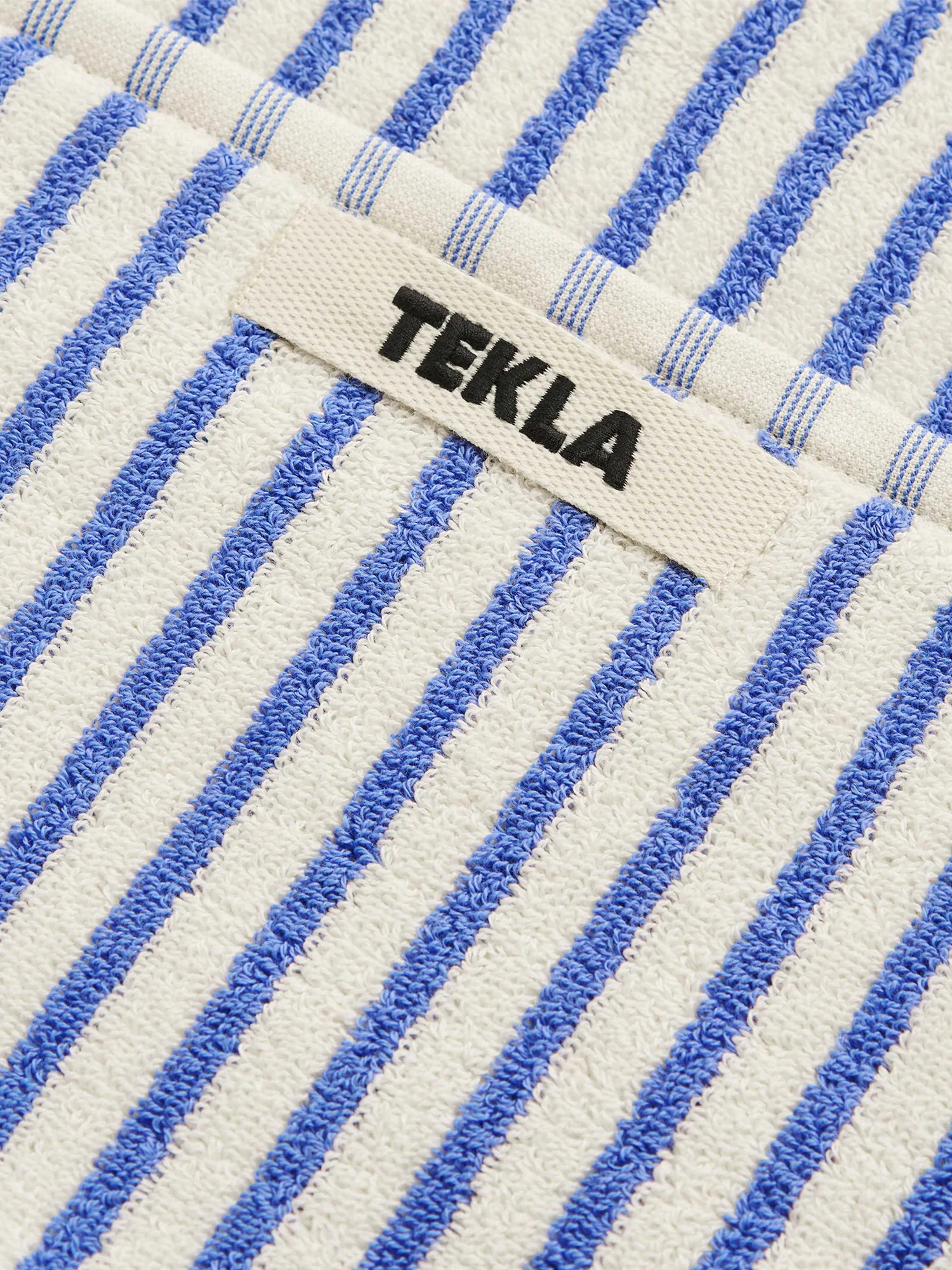 Organic Cotton Striped Towels & Bath Mat | Coastal - Image 7