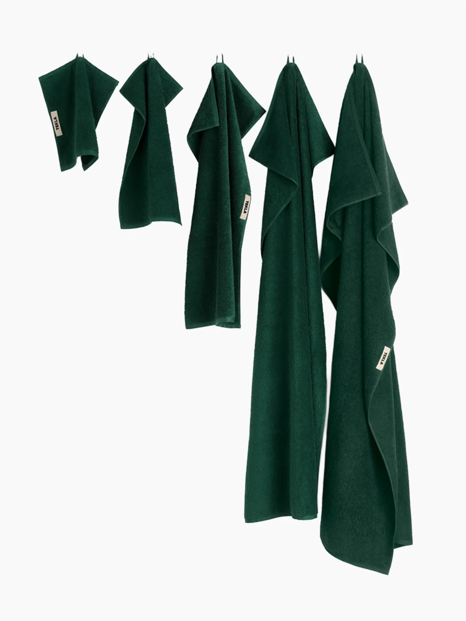 Organic Cotton Towels & Bath Mat | Forest Green - Image 3