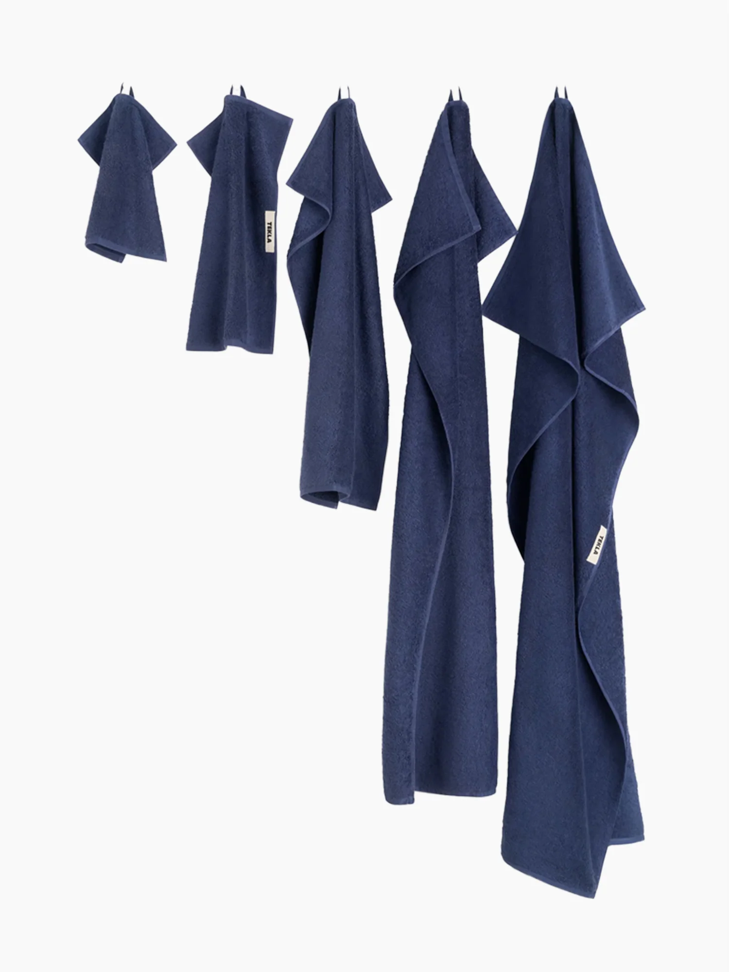 Organic Cotton Towels & Bath Mat | Navy - Image 3