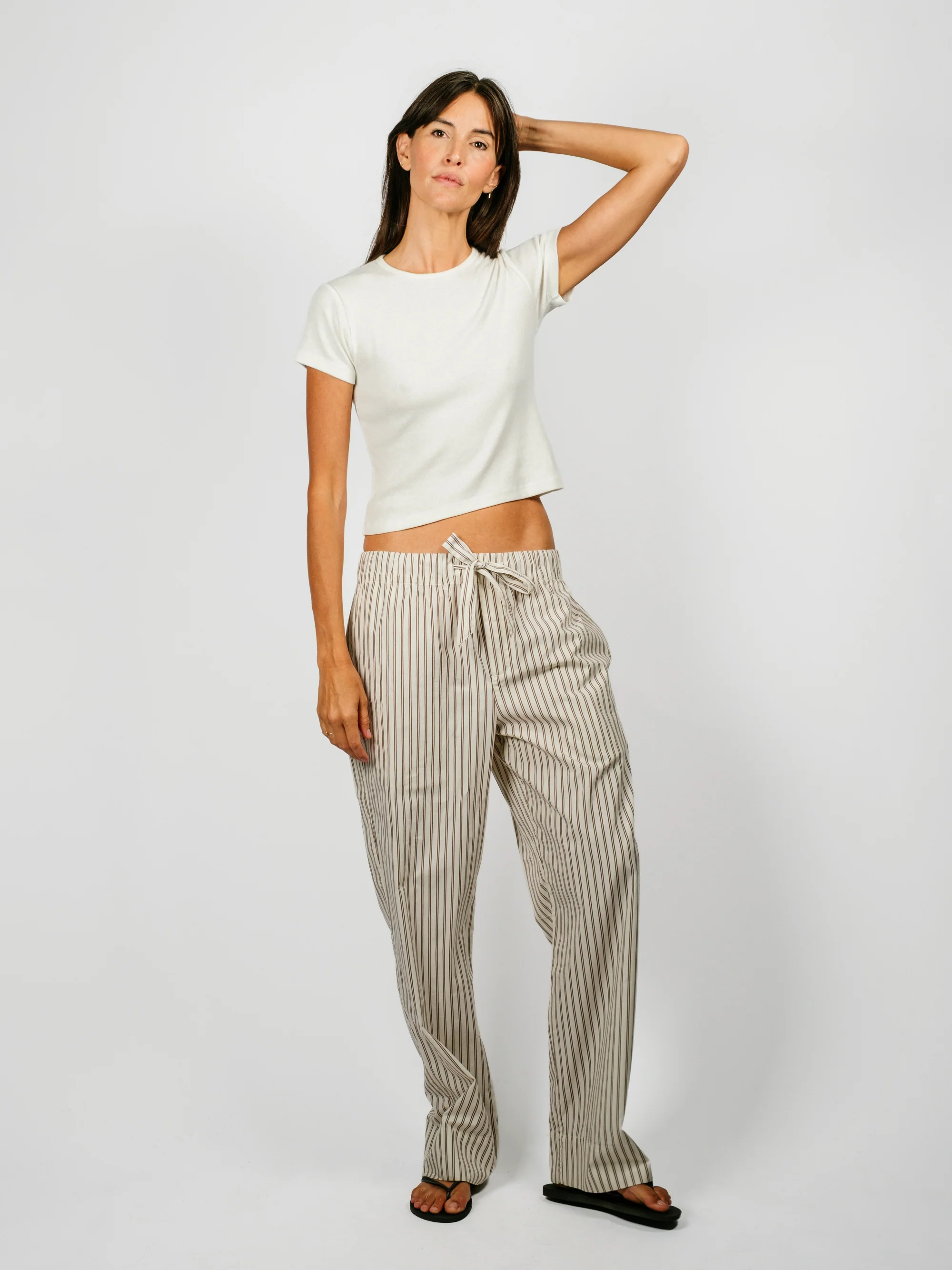 Organic Poplin Striped Sleepwear Pant | Hopper - Image 6