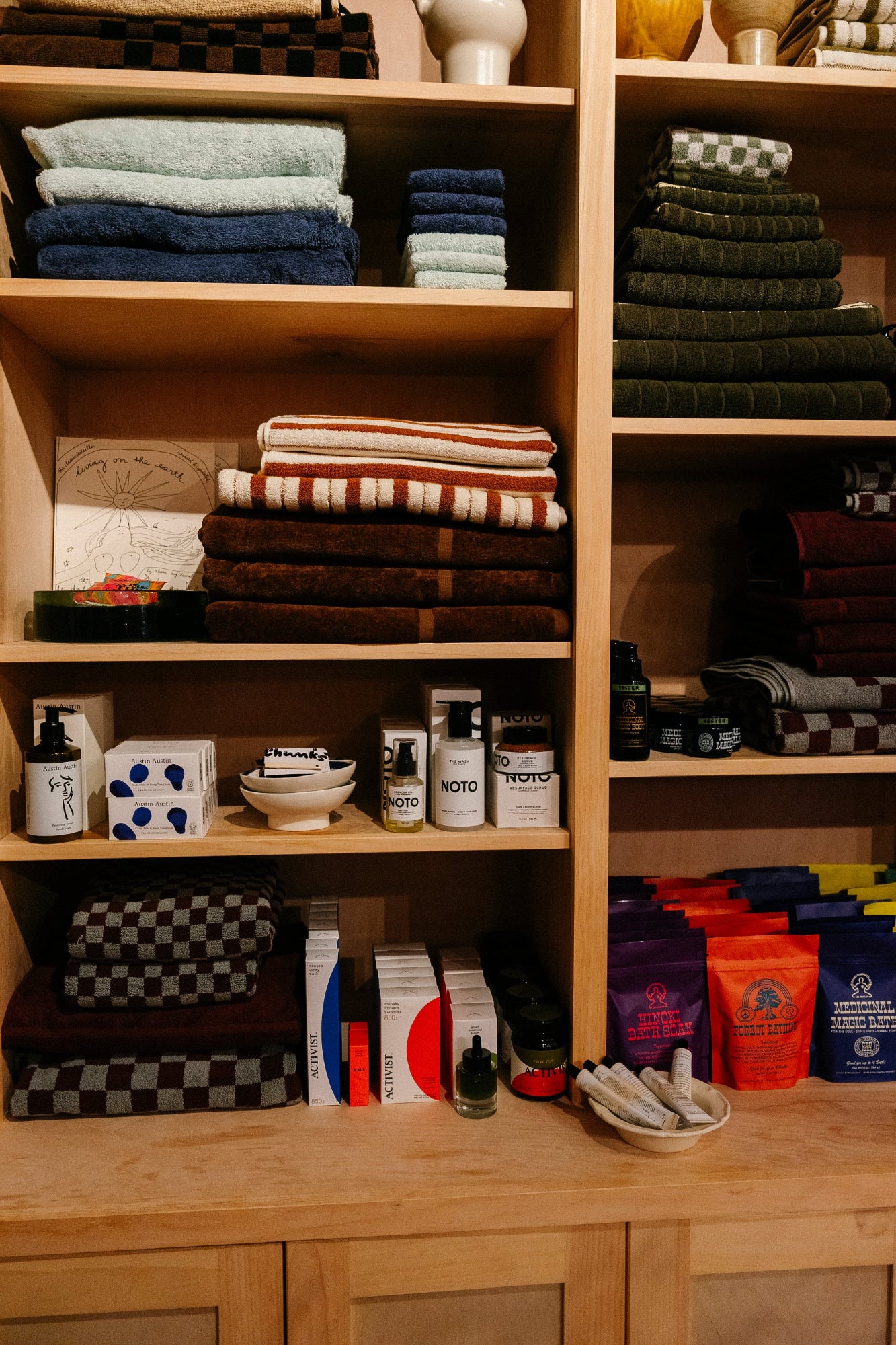 Organic Cotton Towels & Bath Mat | Navy - Image 10