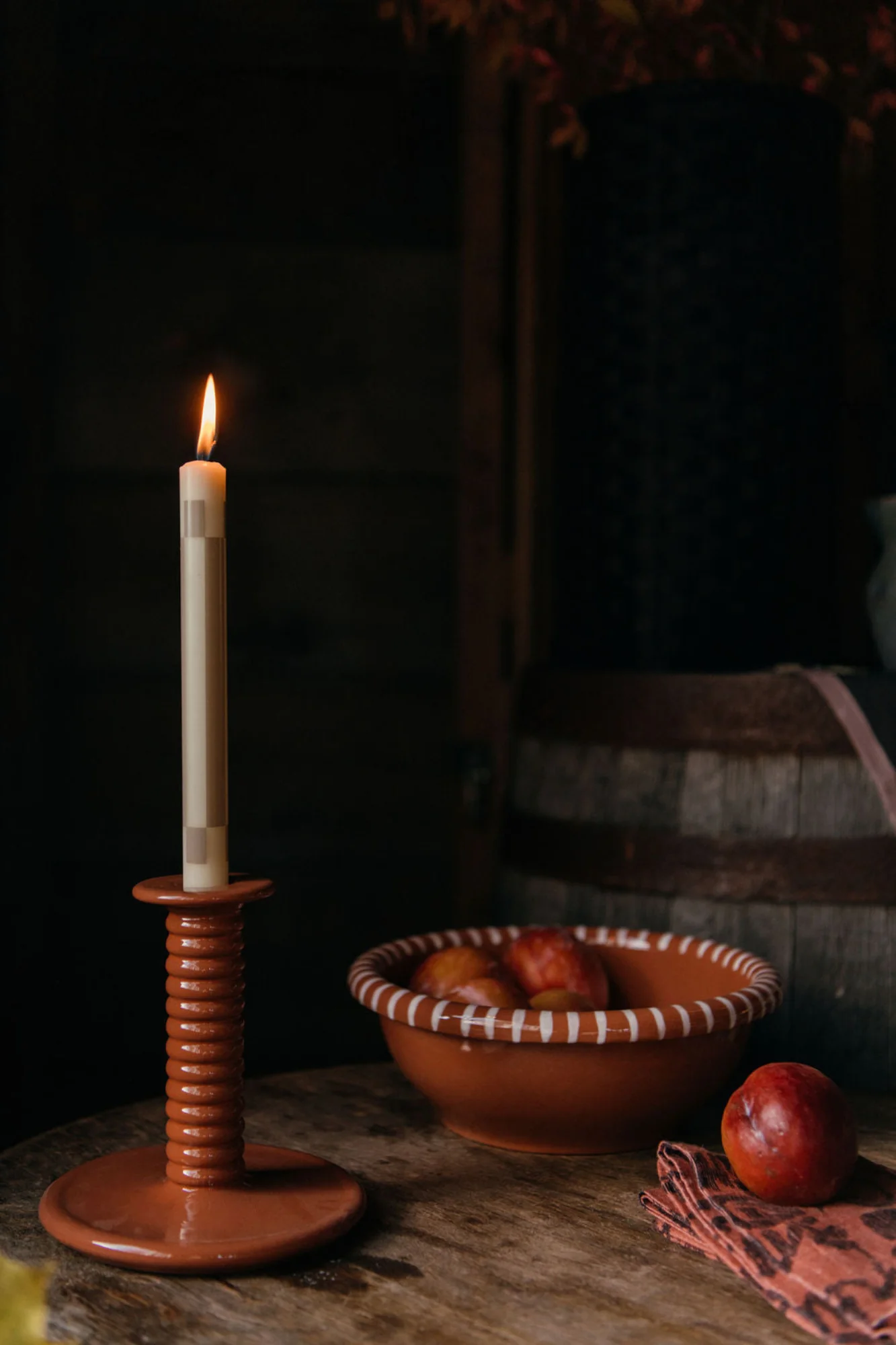 Pattern Taper Candle | 10 Colors - Image 2
