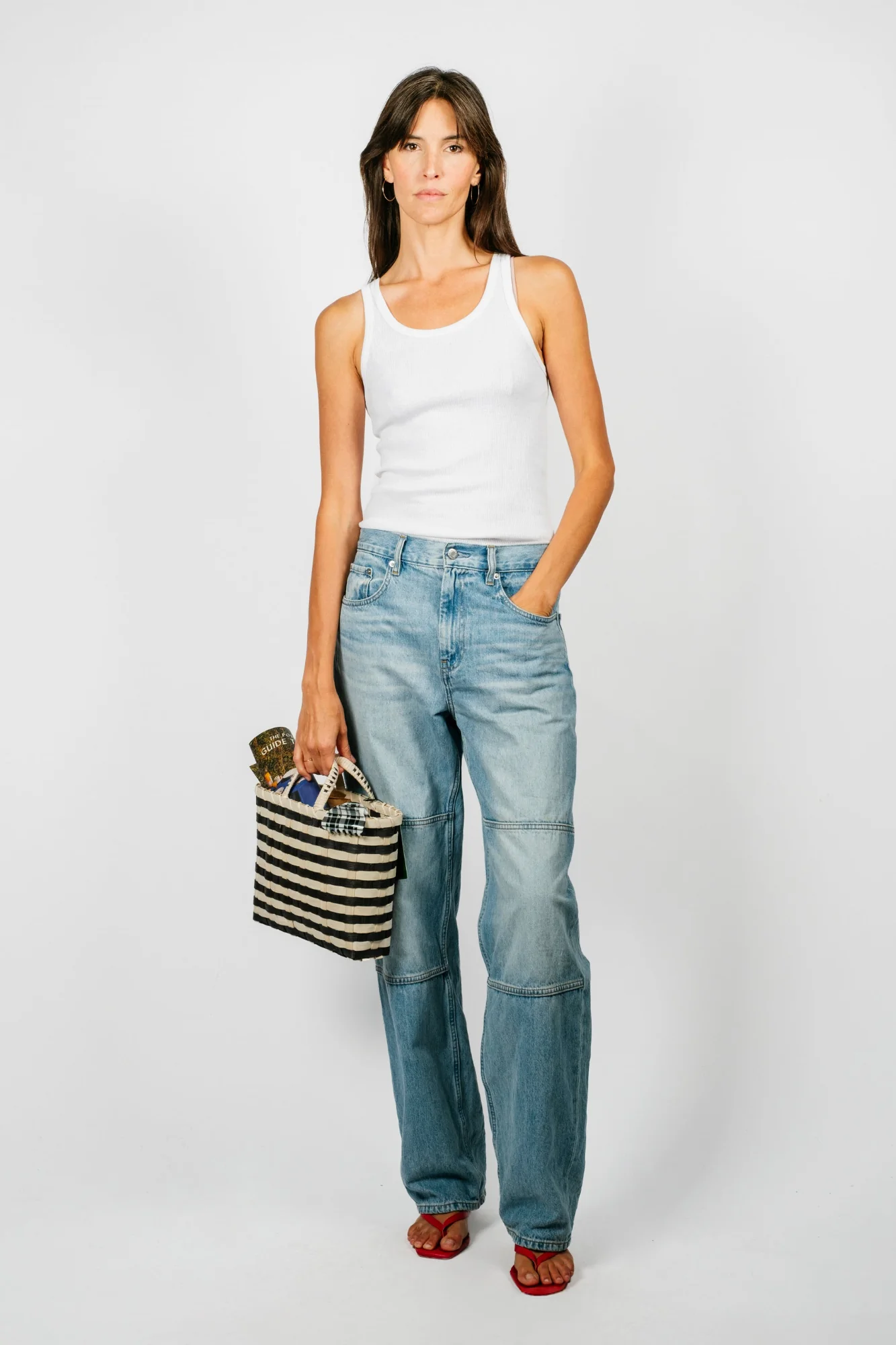 Retro-Travel Tote | Black & Natural - Image 4