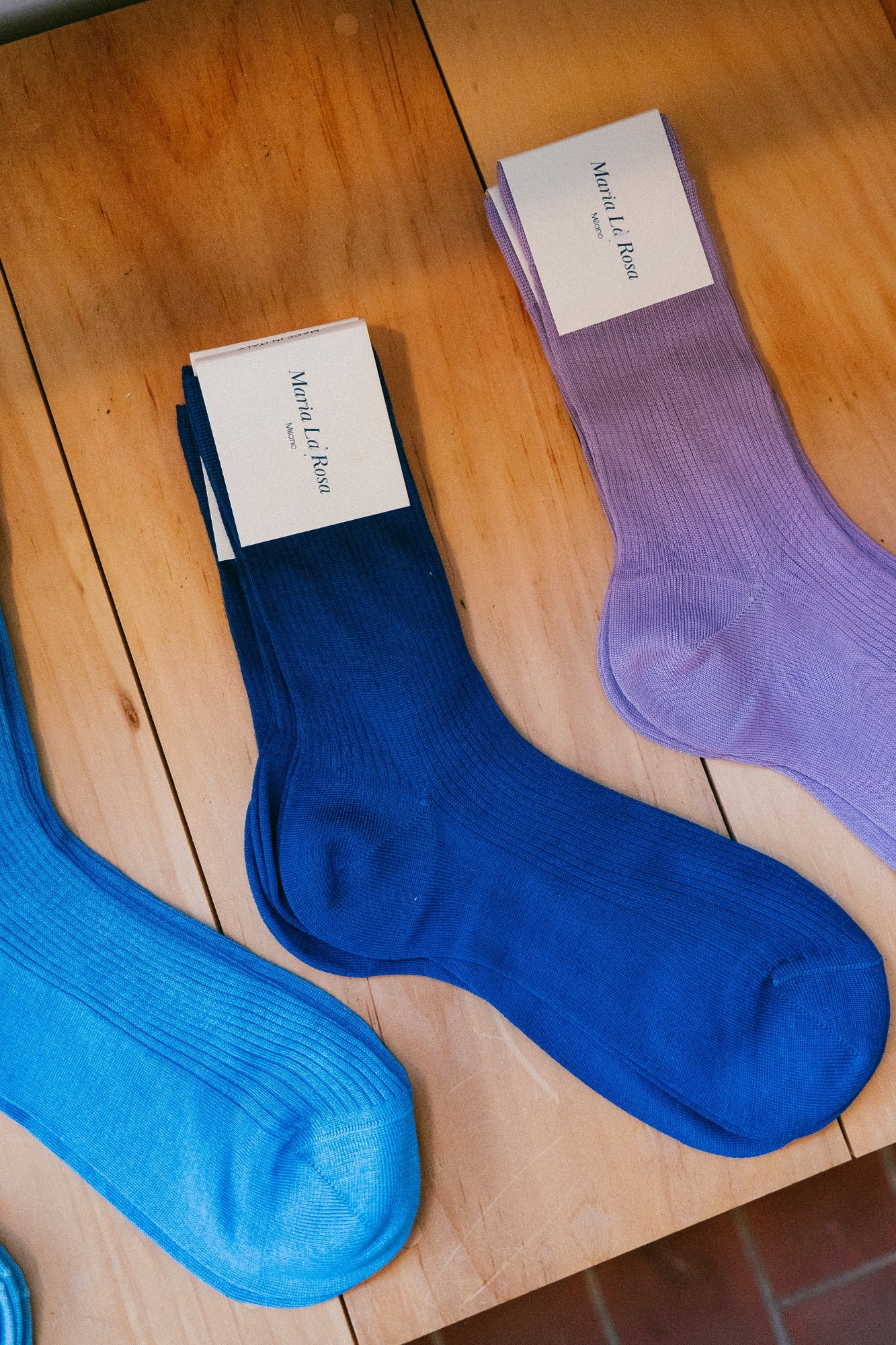Silk Ribbed Socks - Image 3