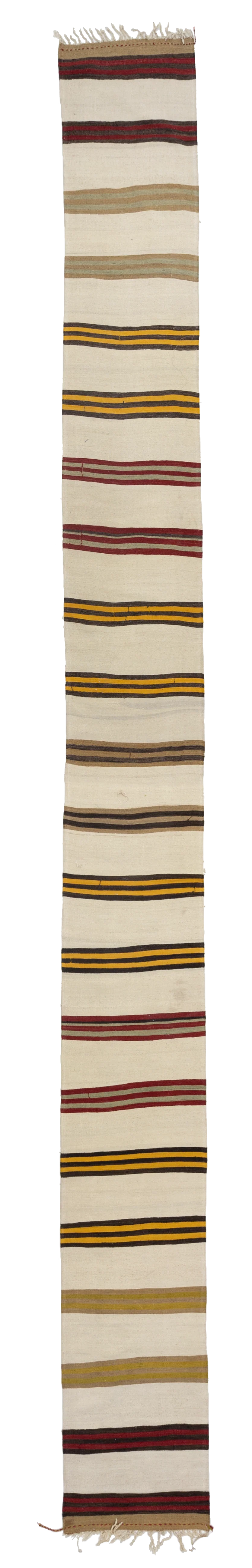 Antique Turkish Hemp Runner Rug