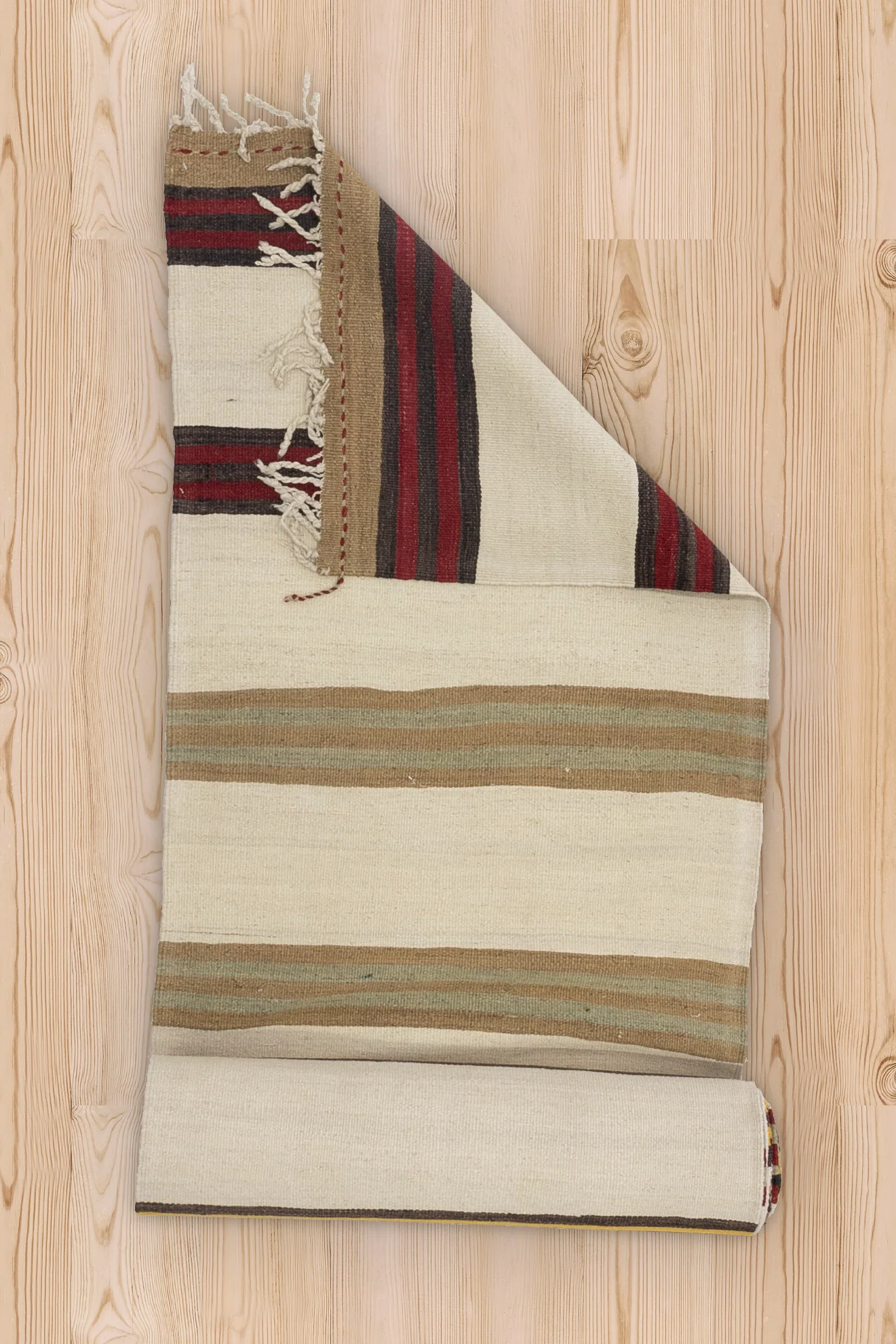 Antique Turkish Hemp Runner Rug - Image 5