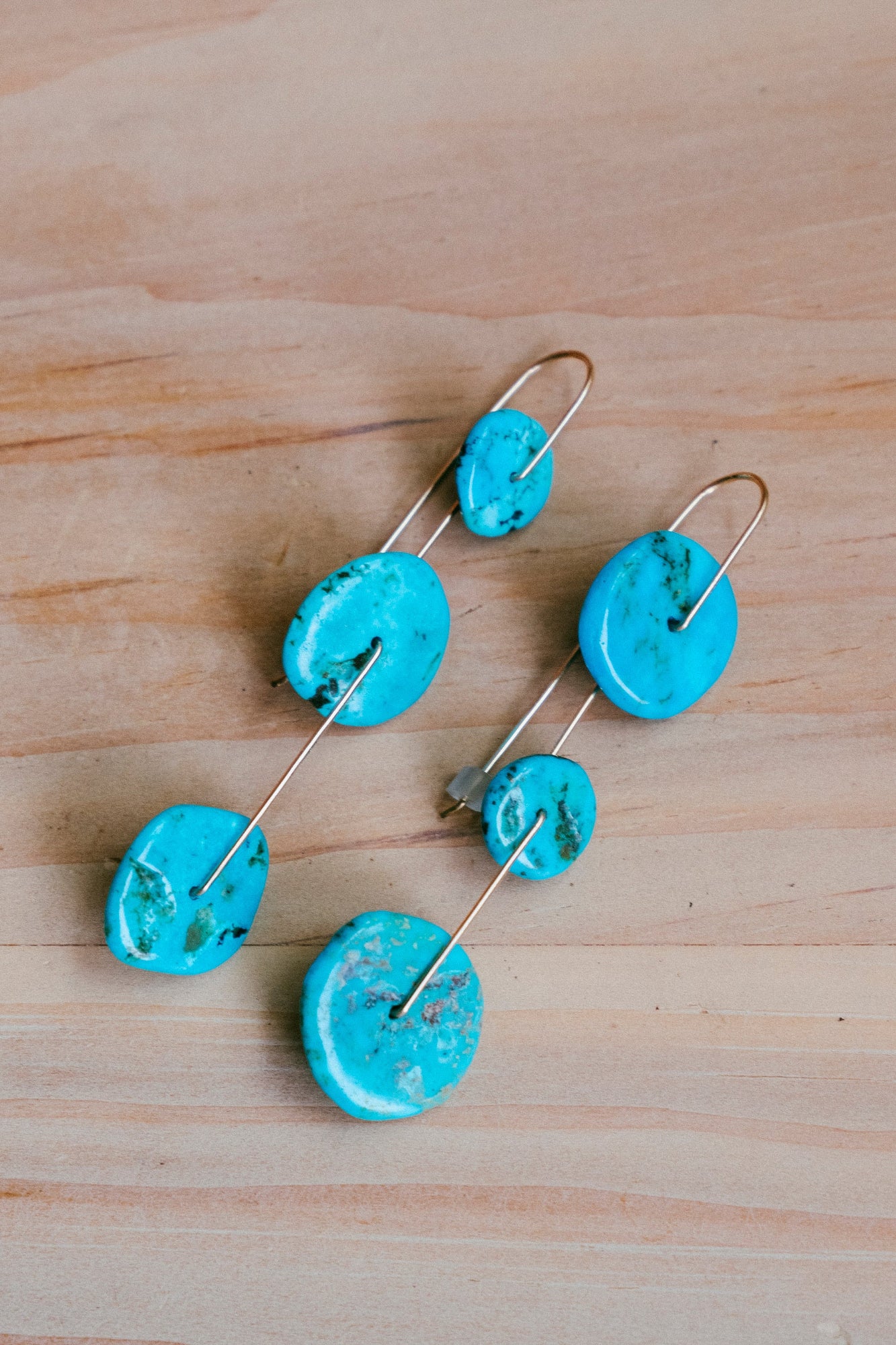Turquoise Mobile Earrings - Image 2
