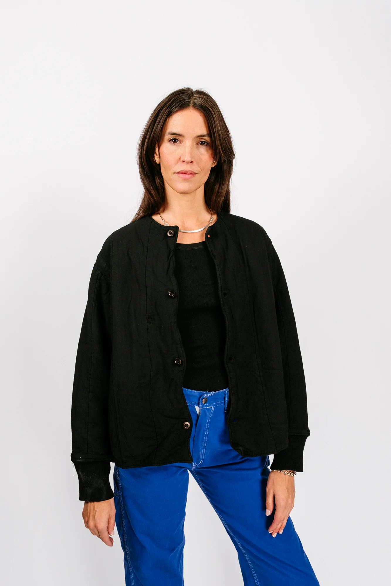 Vintage Quilt Jacket | Black - Image 4