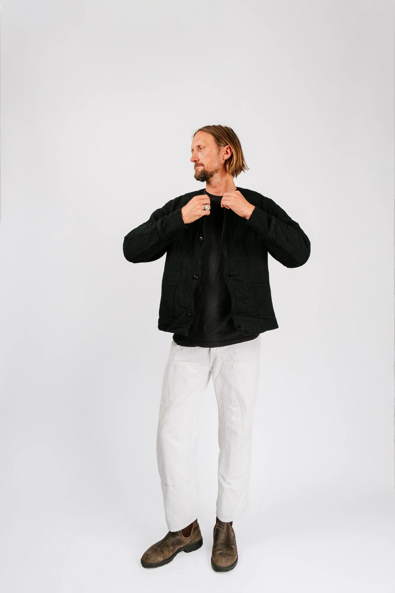 Vintage Quilt Jacket | Black - Image 6